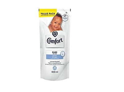 Comfort Concentrated Fabric Conditioner Pure 800ml refill