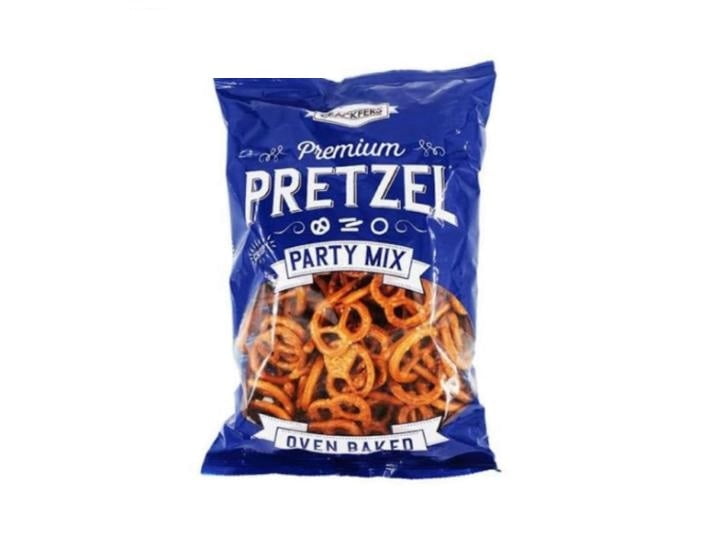 Crackfers Premium Pretzel Party Mix Unsalted 200g