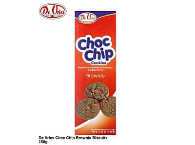 De Vries Choc Chip Brownie biscuits 150g