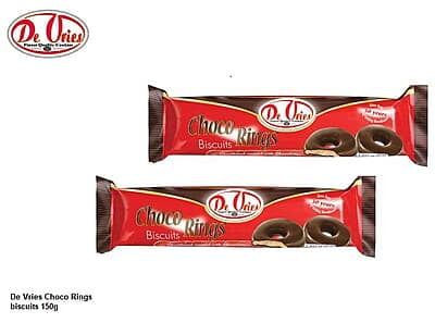 De Vries Choco Rings biscuits 150g