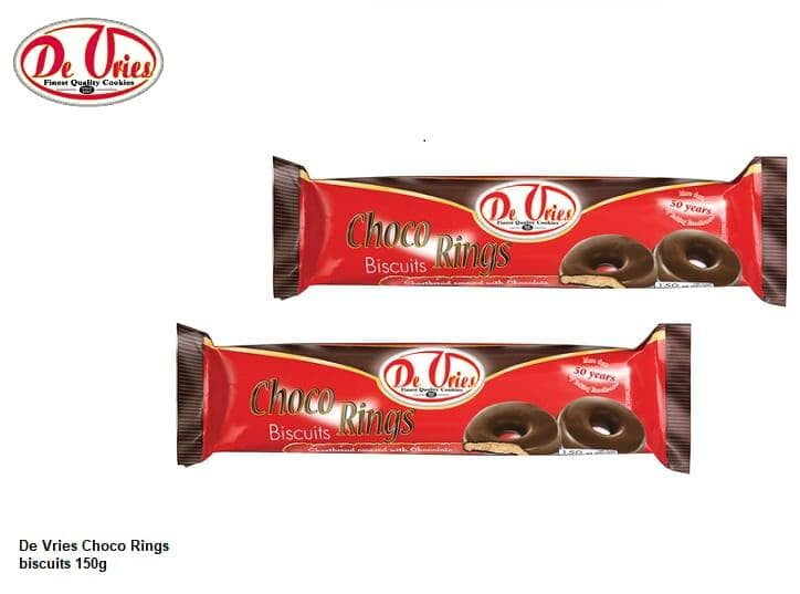 De Vries Choco Rings biscuits 150g De Vries Choco Rings biscuits 150g
