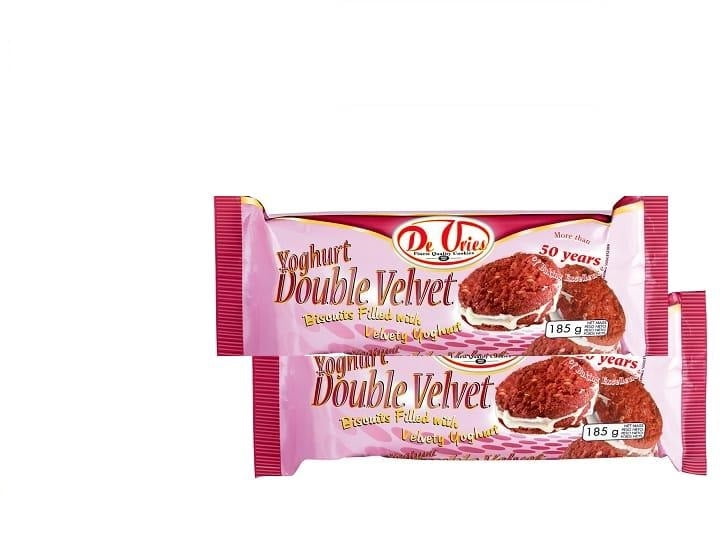 De Vries Double Velvet Yoghurt biscuits 185g De Vries Double Velvet Yoghurt biscuits 185g