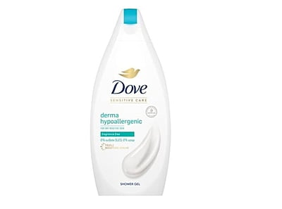 Dove Hypoallergenic Fragrance Free Shower Gel 400ml