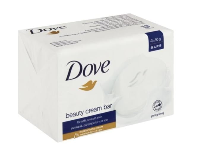 Dove Original White Beauty Soap 4 x 90g Dove Original White Beauty Soap 4 x 90g