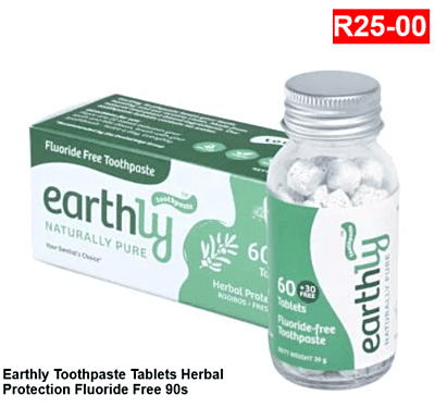 Earthly Naturally Pure All Round Protection Toothpaste Tablets 90s