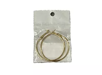 Fashion Earring Gold Hoops (Pair)