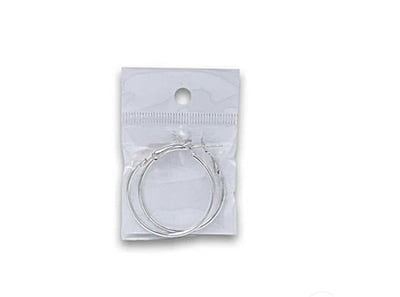 Fashion Earring Silver Hoops (Pair)