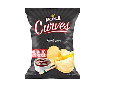 Krunch Curves Potato Chips BBQ 125g