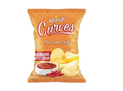 Krunch Curves Potato Chips Thai Sweet Chilli 125g