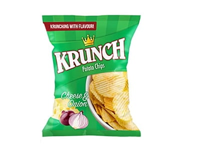 Krunch Potato Chips Cheese & Onion 125g