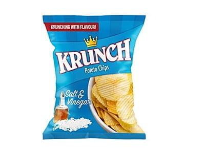 Krunch Potato Chips Salt & Vinegar 125g
