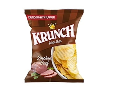 Krunch Potato Chips Smoked Beef 125g