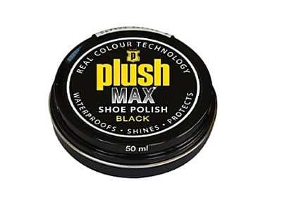 Plush Max Shoe Polish Black 50ml