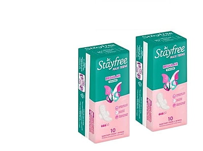 Stayfree Maxi Teens Regular Scented Sanitary Pads 10s