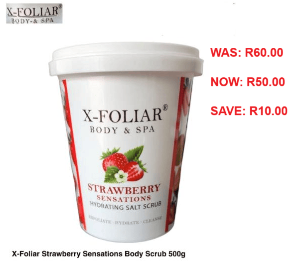 X-Foliar Strawberry Sensations Body Scrub 500g
